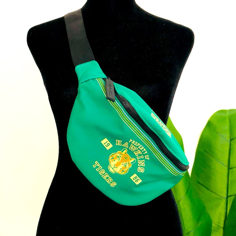 MAC x Stranger Things Limited Ed 1986 Hawkins Tigers Fanny Pack!!